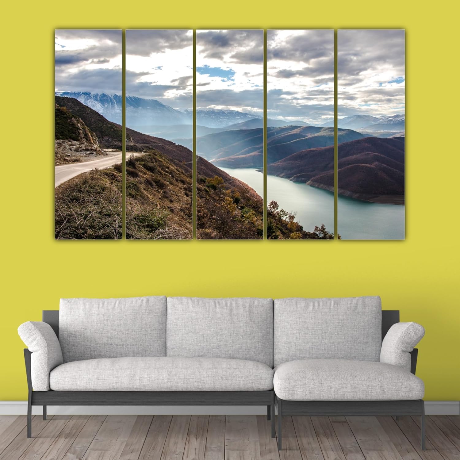 inep-b06vydj7t9-vibrant-nature-inspired-5-panel-framed-wall-art-displayed-above-a-sofa-with-lush-landscape-prints.jpg